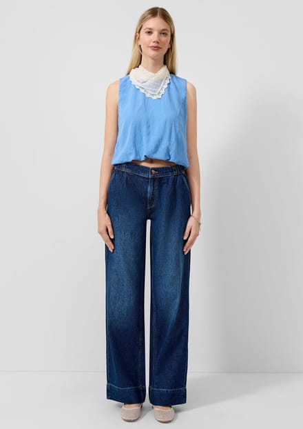 Dames Wide Leg Jeans QS Catie