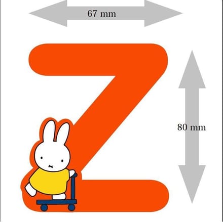 Nijntje houten letter ''Z''