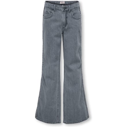 ONLY KOGJUICY BRAID WIDE LEG DNM Meisjes Jeans - Medium Grey Denim
