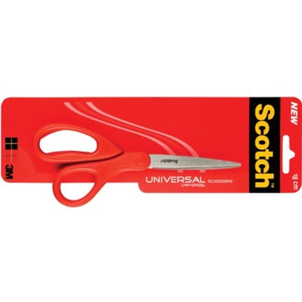 Scotch™ universele schaar rood, 18 cm, 1 per verpakking