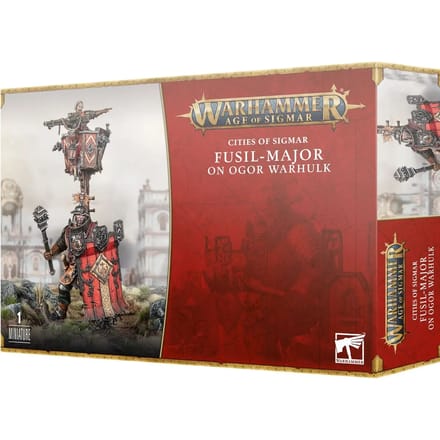 Cities of Sigmar Freeguild Fusil-Major on Ogor Warhulk