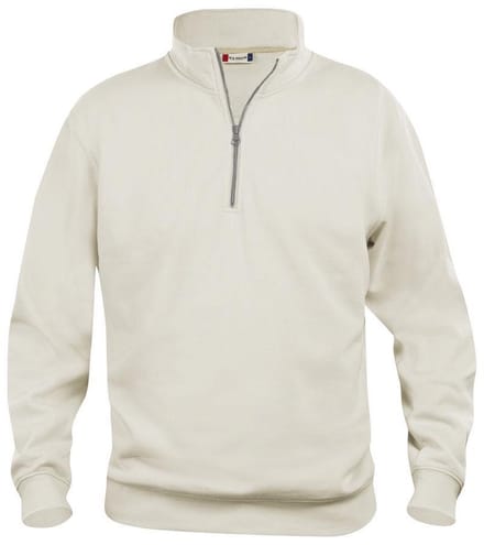 Clique Basic Half Zip 021033 - Licht khaki - L