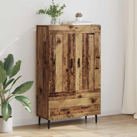 vidaXL Highboard Oud Hout 69,5 x 31 x 115 cm Bewerkt hout