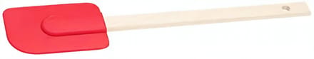 Patisse Pannenlikker 27 Cm Siliconen/hout Rood 2-delig