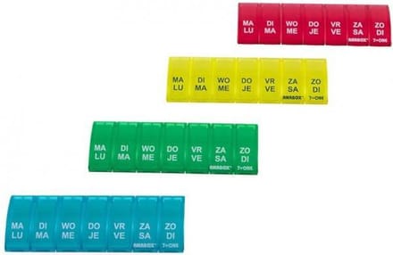 Able2 Anabox pillendoos weekbox - Kleuren Variable