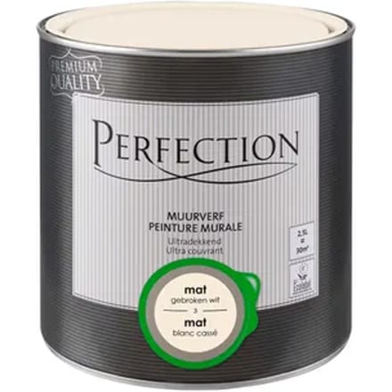 Perfection Ultradekkend Muurverf - Mat - Gebroken Wit - 2,5l