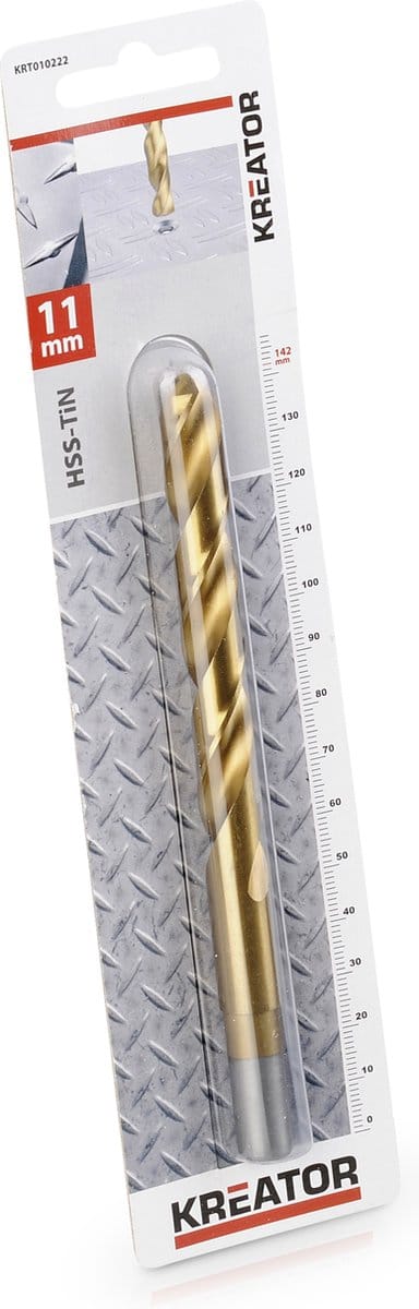 Kreator - KRT010222 - HSS tin metal drills - Ø 11x142mm