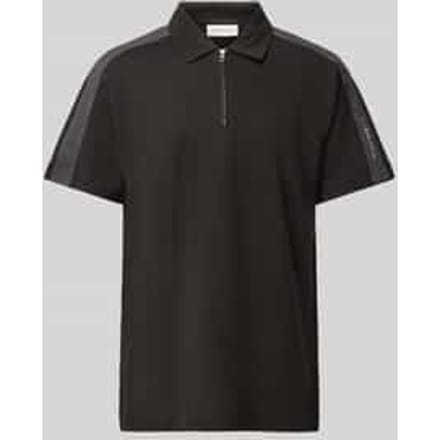 Poloshirt met labeldetail