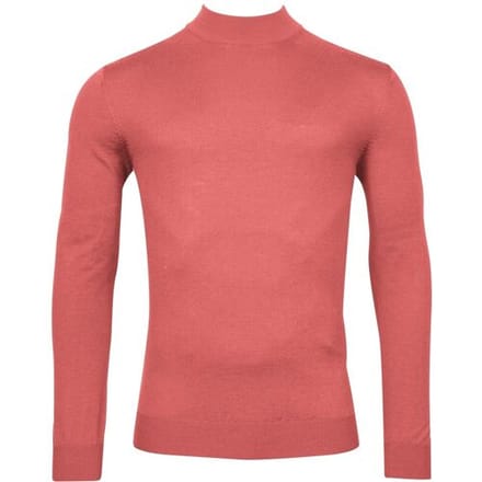 Thomas Maine Trui Turtleneck Single Knit Coral / male