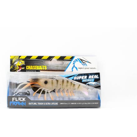 Chasebaits Flick Prawn Heavy 95 mm 7 gram Zinkend Kunstaas 09 (5935) gray