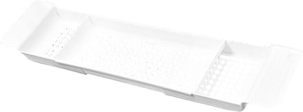 Uitschuifbare Badplank - Bad Caddy - Ontspannen in Bad - Antislip Oppervlak - 55-78 Cm - Wit