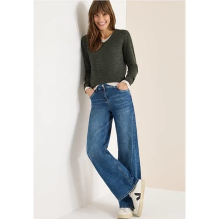 Trui met V-hals
