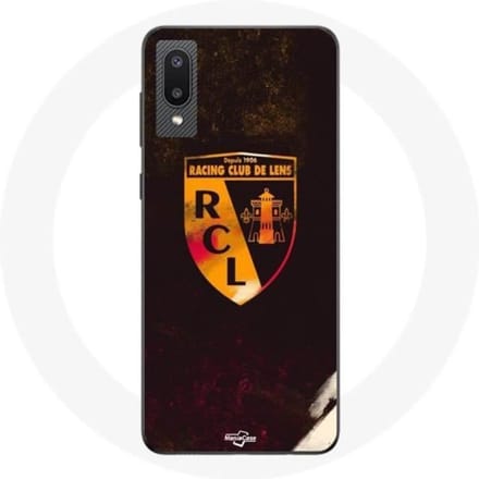 Coque maniacase pour Samsung Galaxy A02 rcl lens orange fond noir