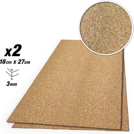 AMMO by Mig Jimenez Modelbouwdecoratie - MIG 8837 Create Cork - Fine Grain - 3mm -2x Kurk
