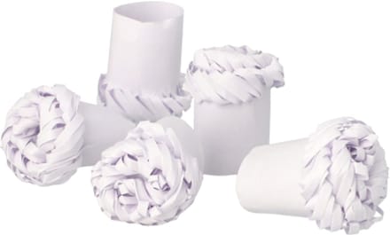 100 Kipmanchetten pure Ø 1,8 cm · 4,5 cm wit