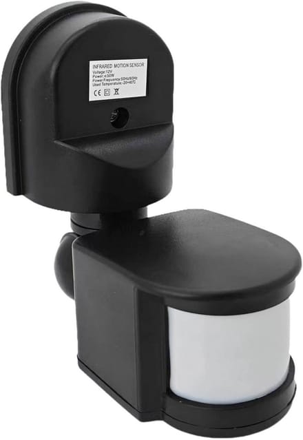 12V PIR Bewegingsdetectiesensor Schakelaar - Wandmontage, 180° Detectiehoek, Waterdicht, Automatische Dagerlichtmodus