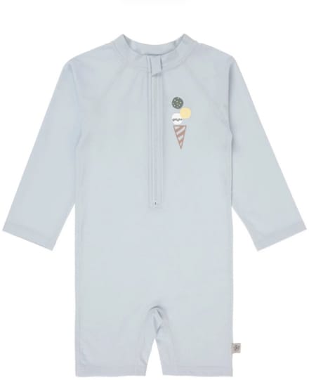 Lässig - UV - Swimsuit - Lange mouw - Ice Cream - Blauw - Maat 92