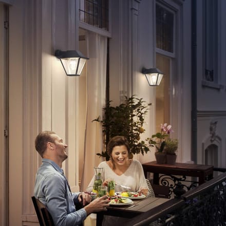 Philips Buitenwandlamp Alpenglow - Antraciet - E27