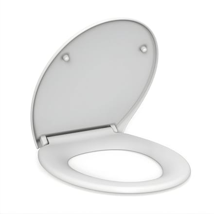 Toiletbril Softclose Ovaal - Snelsluiting & RVS Scharnieren - Wit