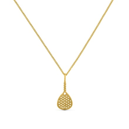 Lauren Sterk Amsterdam - ketting mini-padel racket - verguld- extra coating