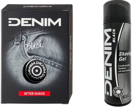 Denim Black After Shave 100 ml + Scheergel 200 ml