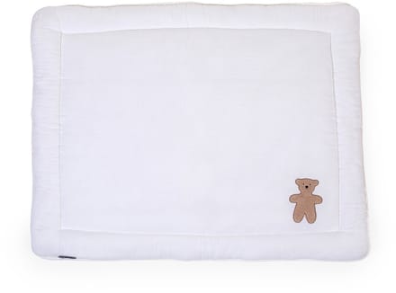Childhome Teddy Collection - Parklegger - Boxkleed - 75x95 Cm - Wit/Beige