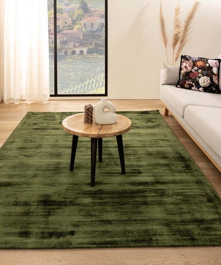 Viscose vloerkleed - Glamour groen 80x150