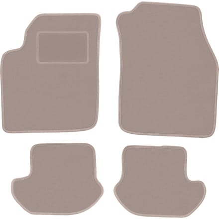 Beige velours matten voor: Ford Ka MK1 hatchback (1998-2006)