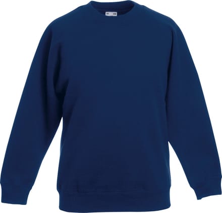 Fruit Of The Loom Kinderen Unisex Raglan mouwen Sweatshirt (Marine)
