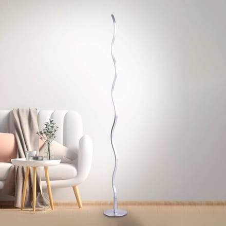 JUST LIGHT. GmbH LED vloerlamp Wav 3.000K 120cm staal