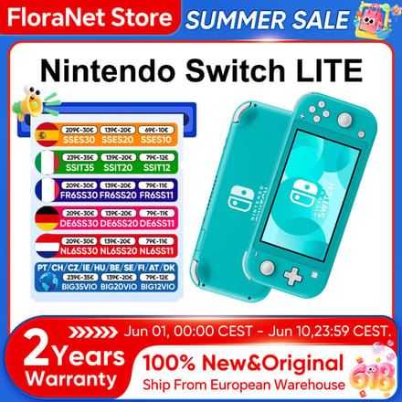 Nintendo Switch Lite Console, Lichtgewicht Draagbare Gameconsole, Geïntegreerde Joy-Con, Meerdere Kleuropties, Draagbare Games