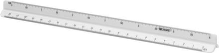 Westcott schaalstok - 30cm - schaal 1:20/25/50/75/100/125 - AC-E10163