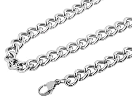 AKZENT Akzent unisex ketting Lloyd, zilverkleurig, duurzaam