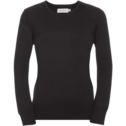Russell Collectie Dames/Dames V-hals gebreide trui (Houtskool mergel)