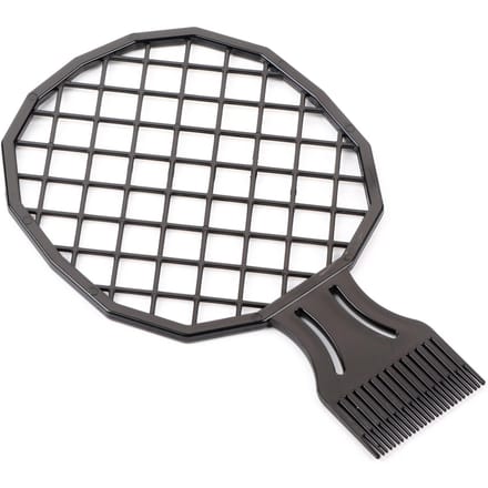 Mannen Afro Krullend Haar Kam Dreadlocks Aluminiumfolie Hot Perm Kam Kappersgereedschap gray