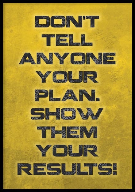 Poster Show Results - 30x40 cm - Motivational Poster - WALLLL
