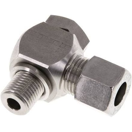 10L & G1/4'' RVS Swivel Joint Snijringkoppeling Buitendraad 315bar Draaibaar ISO 8434-1