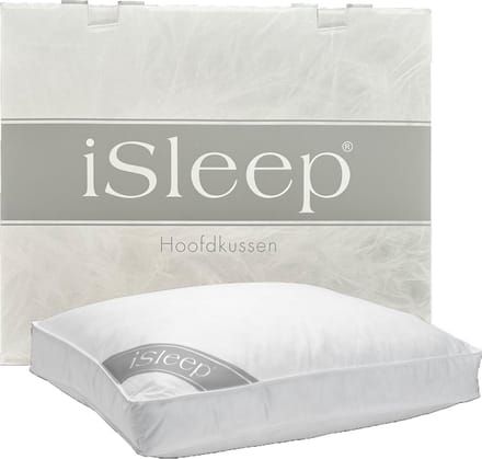iSleep Donzen Hoofdkussen - 60% Eendendons - Boxkussen - 60x70 cm