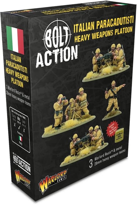 Italian Paracadutisti heavy weapons platoon (bolt action nieuw)