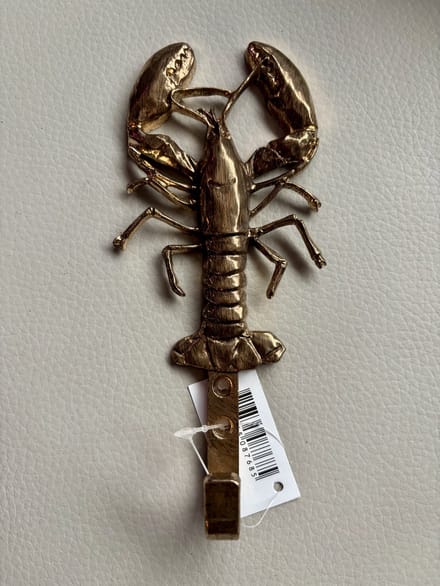Haak metaal Kreeft 7,3x3,5x17,5cm