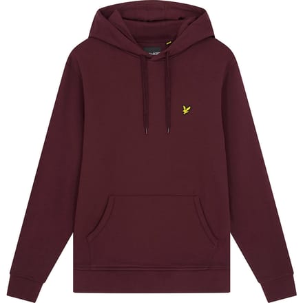 Lyle & Scott pullover hoodie in bordeauxrood
