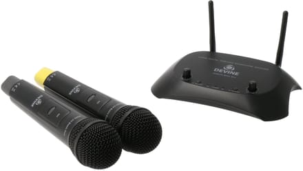 Draadloze microfoonset - Met gratis lessen - Devine WMD-24 Basic Duo - Multikleur