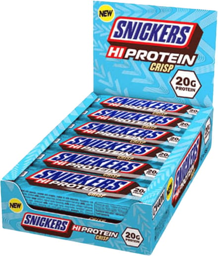 Snickers Crisp Low Sugar High Protein Bar - 12 repen - Milk Chocolate
