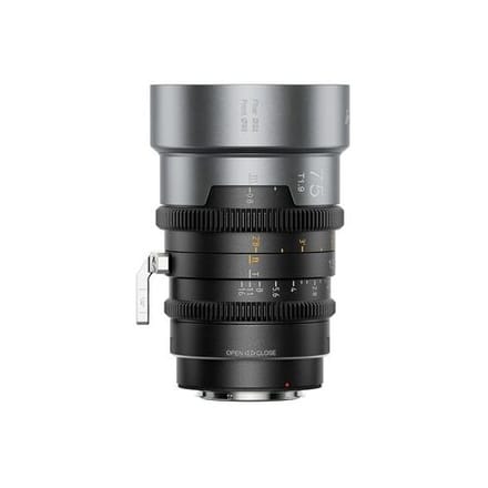 Sirui IronStar T1.9 1,5x anamorfe full-frame cine-objectief 75 mm  Neutrale flits