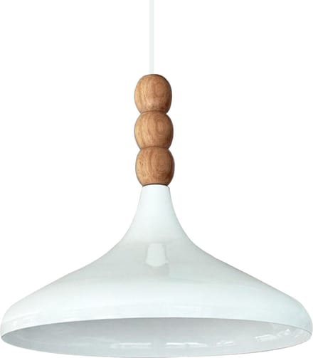 Bamyum Hanglamp Champion 35cm Metaal Wit-Binnenkant Wit E27 Lamp