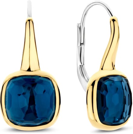 TI SENTO Dames Oorbellen - 925 zilver - Blauw - 7989DB