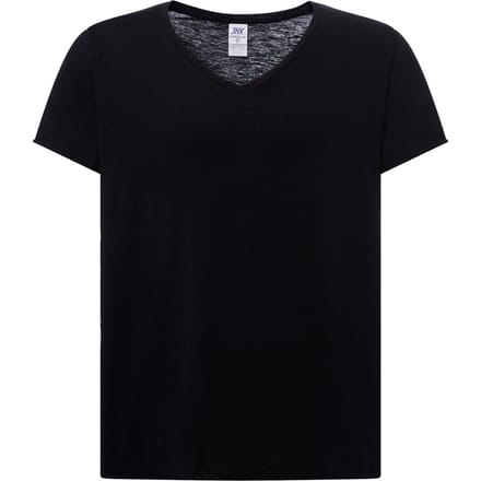 JHK Dames/Dames Curves Slub T-shirt (Zwart)