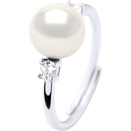 Ring Sieraden - Echte Gekweekte Zoetwaterparel Rond 7-8 mm