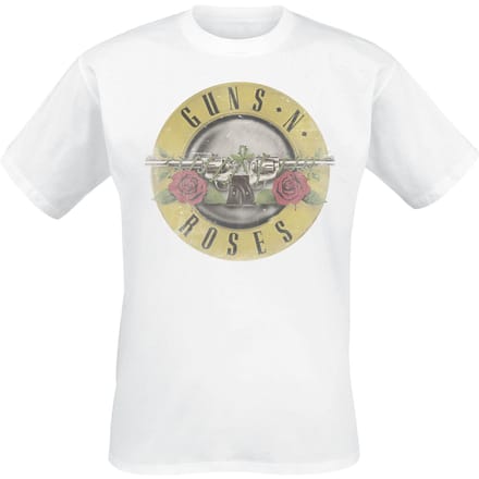 Guns N' Roses Distressed Bullet Heren T-shirt - wit - 3XL