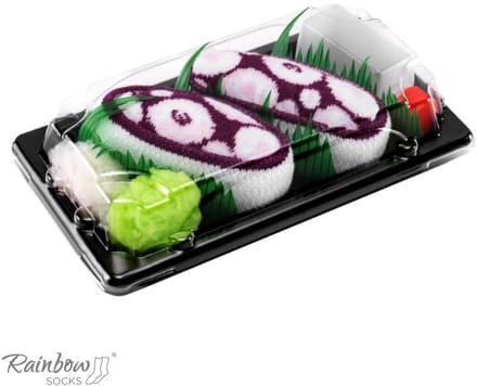 Rainbow Socks Sushi Calzini - Calamari Marroni - 1 Paio